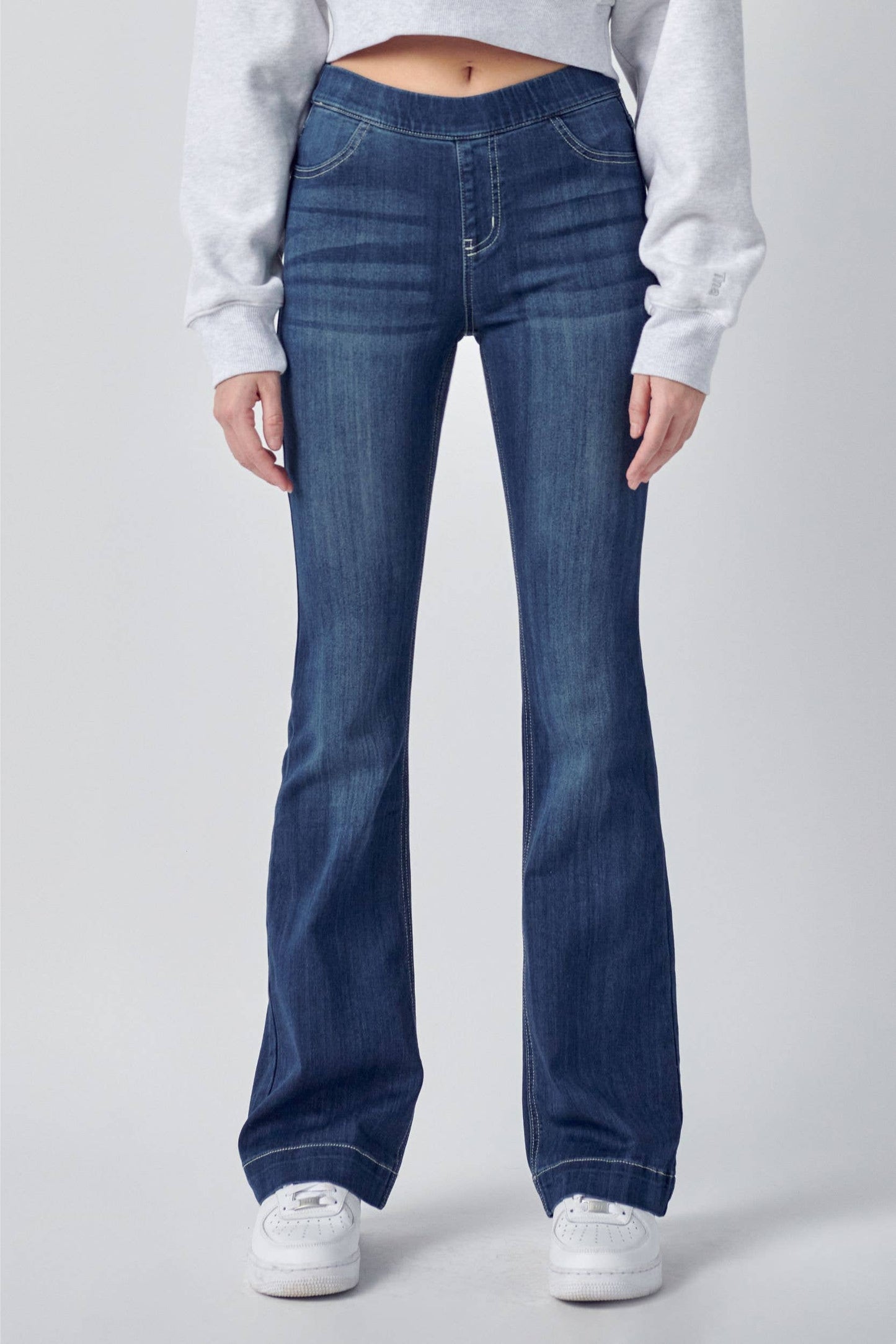 PULL ON DK WASH BOOTCUT
