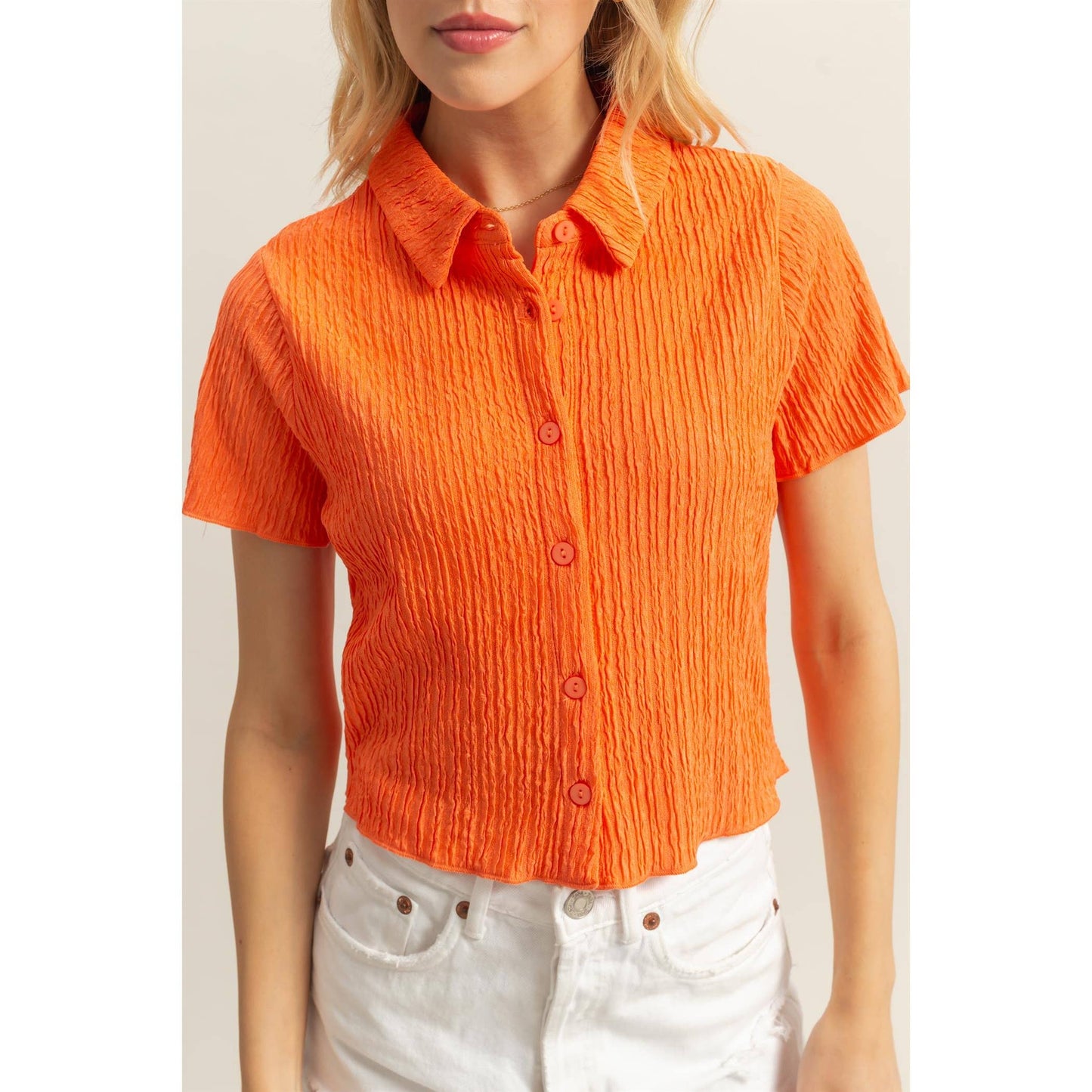 ORANGE CROP BTTN BLS