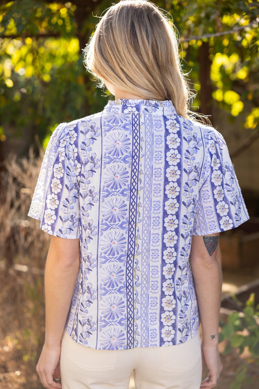 PURPLE FLORAL SS