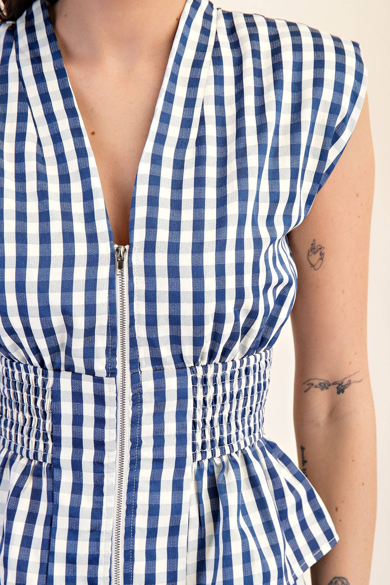 BLUE CHECK ZIP TANK