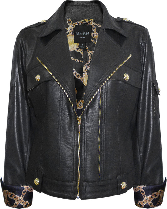 BLACK JKT WITH LINING