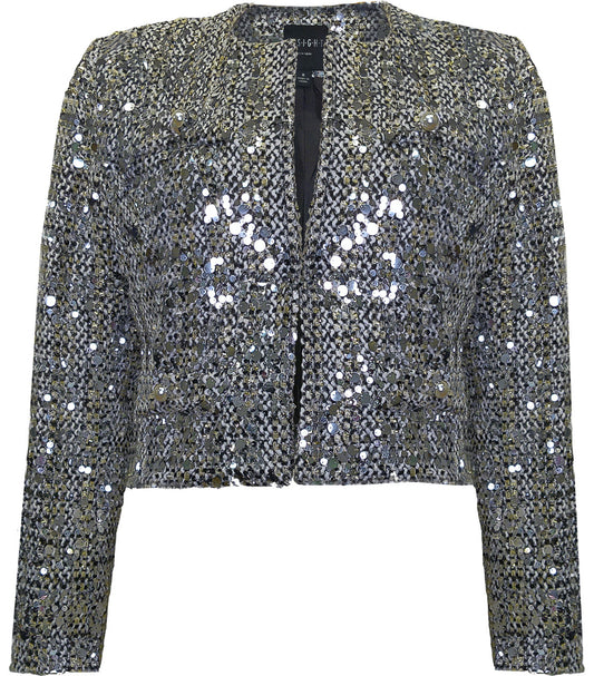 SILVER SPRKL JKT
