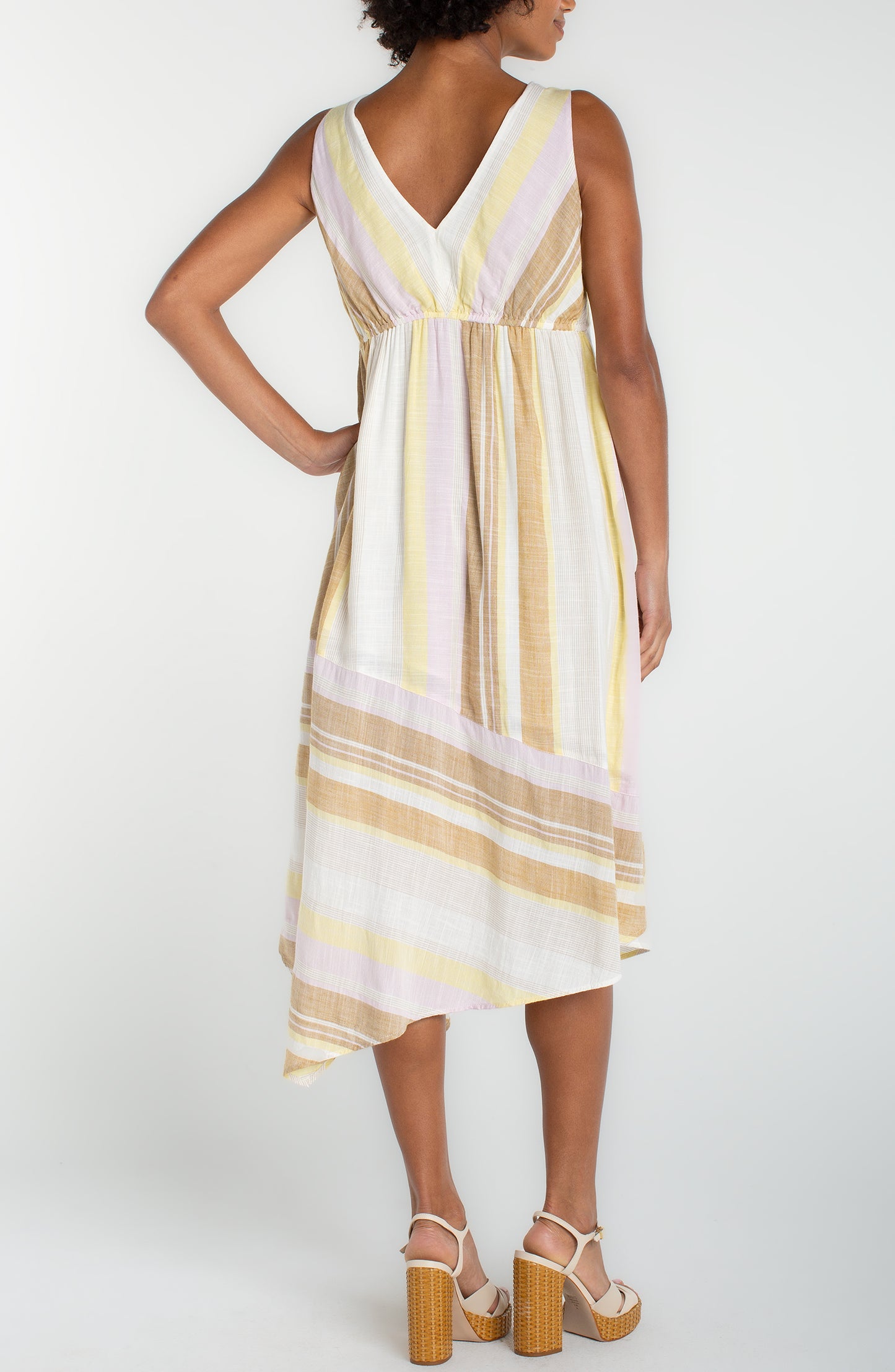 ASYM DRESS NEAPOLITAN PRNT