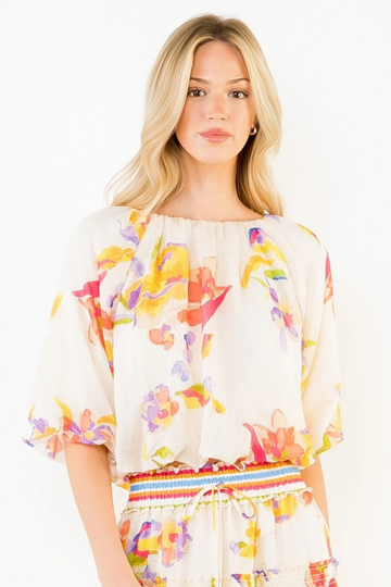 LOOSE FLRL TOP