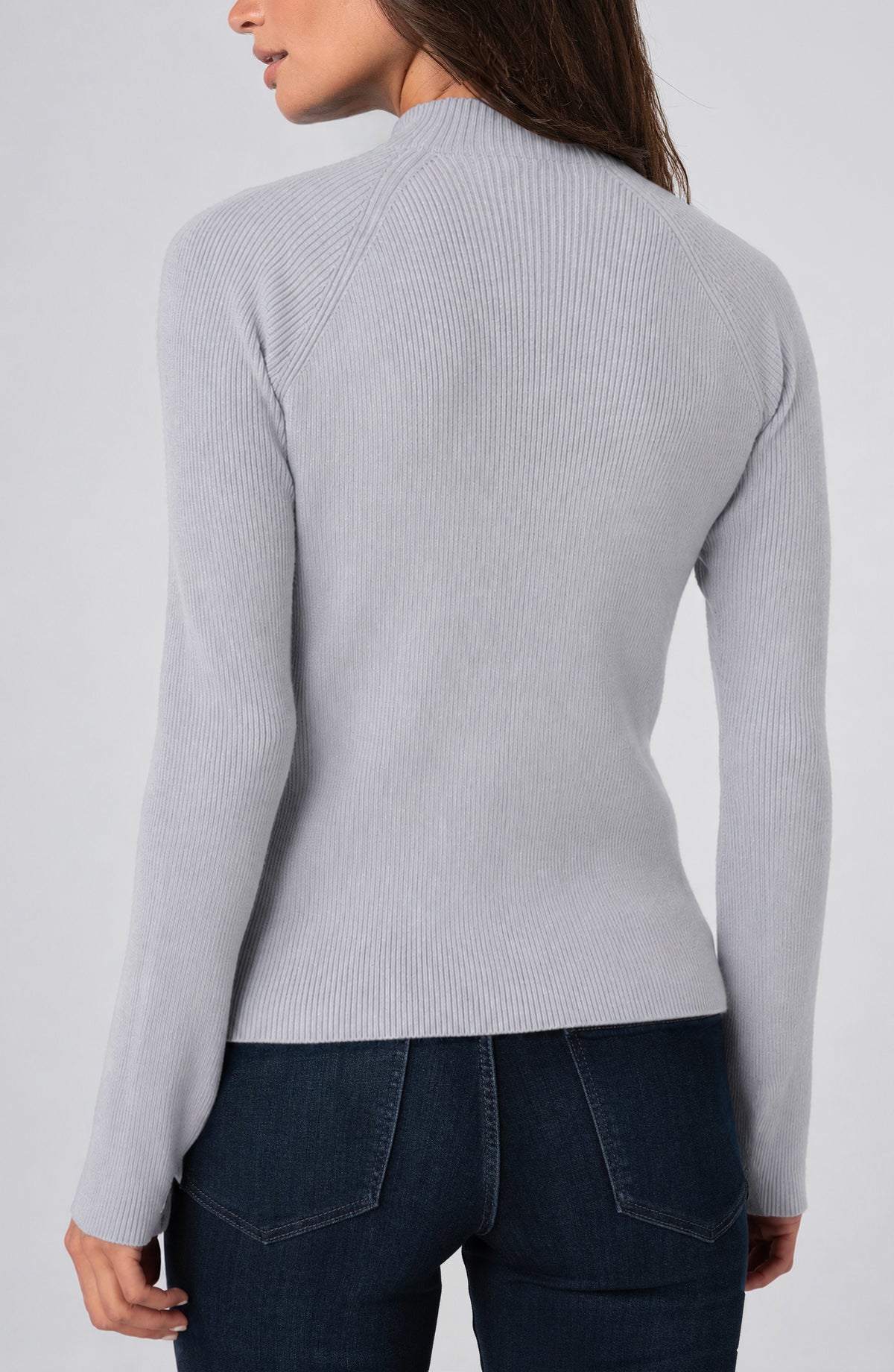 HTHR GREY TNECK SWTR
