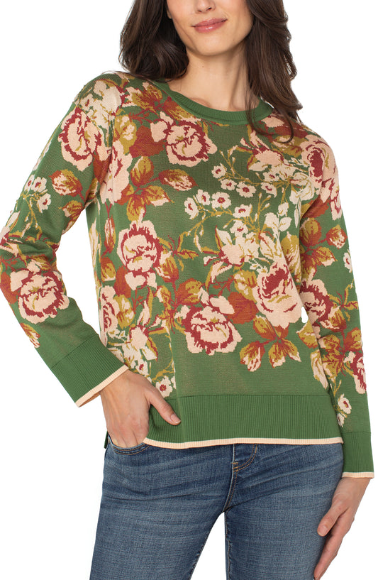 GREEN FLORAL SWTR