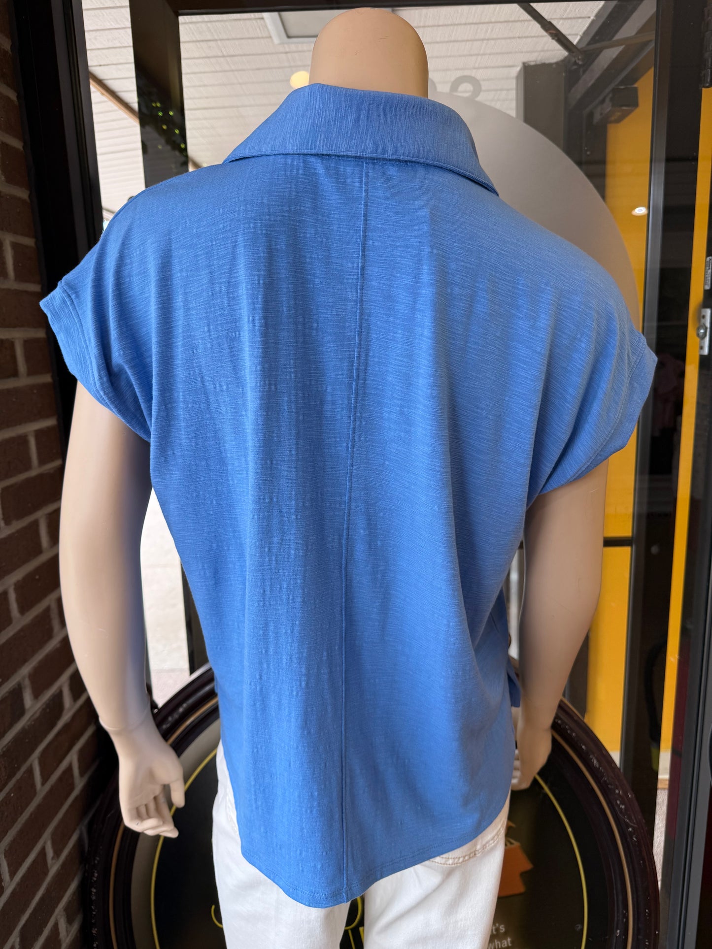 CORNFLWR BLU SS POLO
