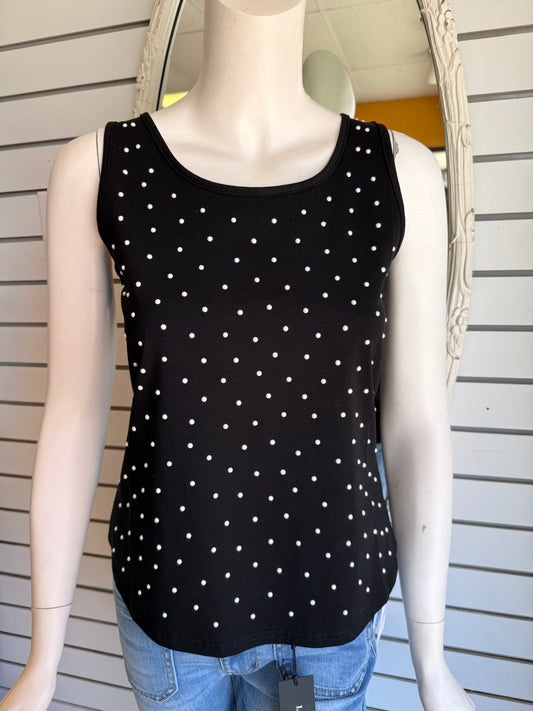 BLK TANK W PEARLS