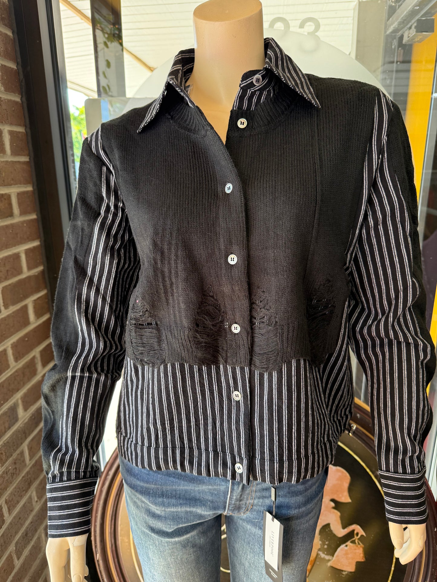 STRIPE BLS W BLK VEST