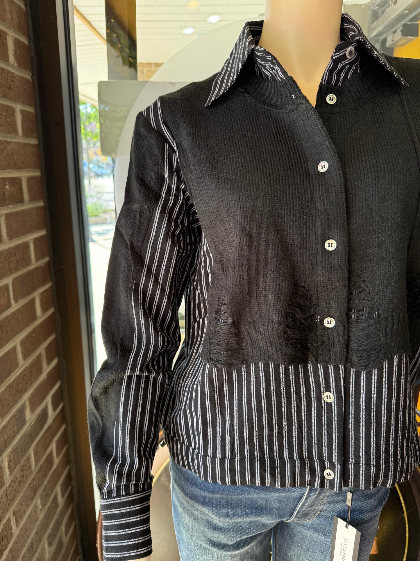 STRIPE BLS W BLK VEST