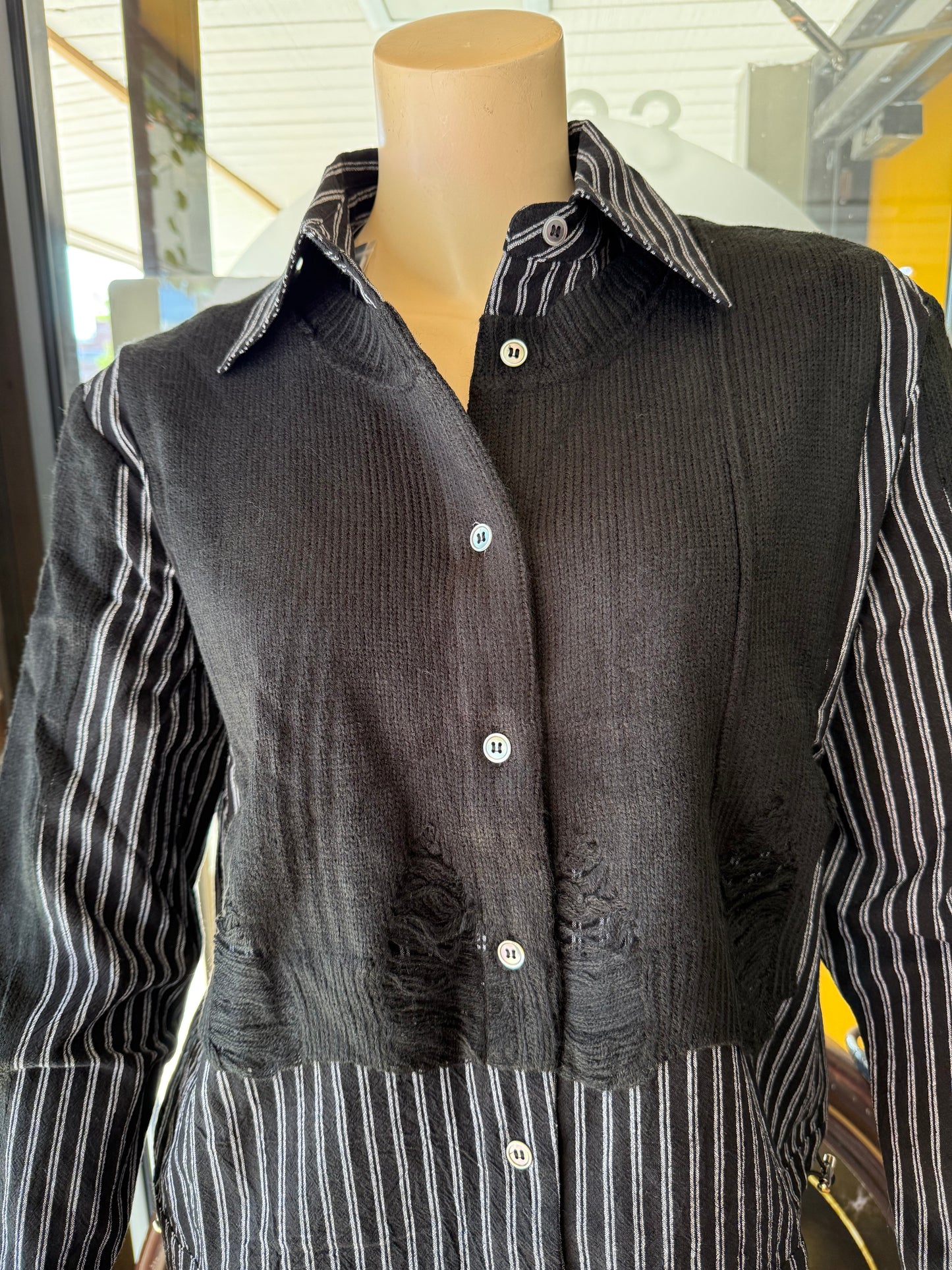 STRIPE BLS W BLK VEST