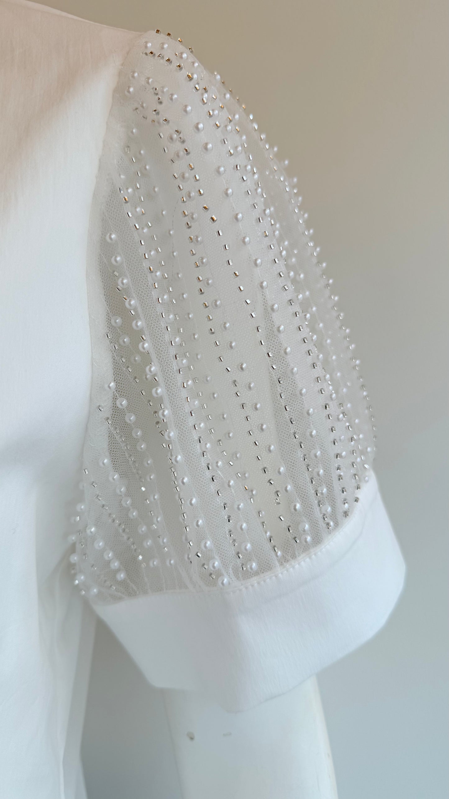 PEARL COLLAR WHT BLS