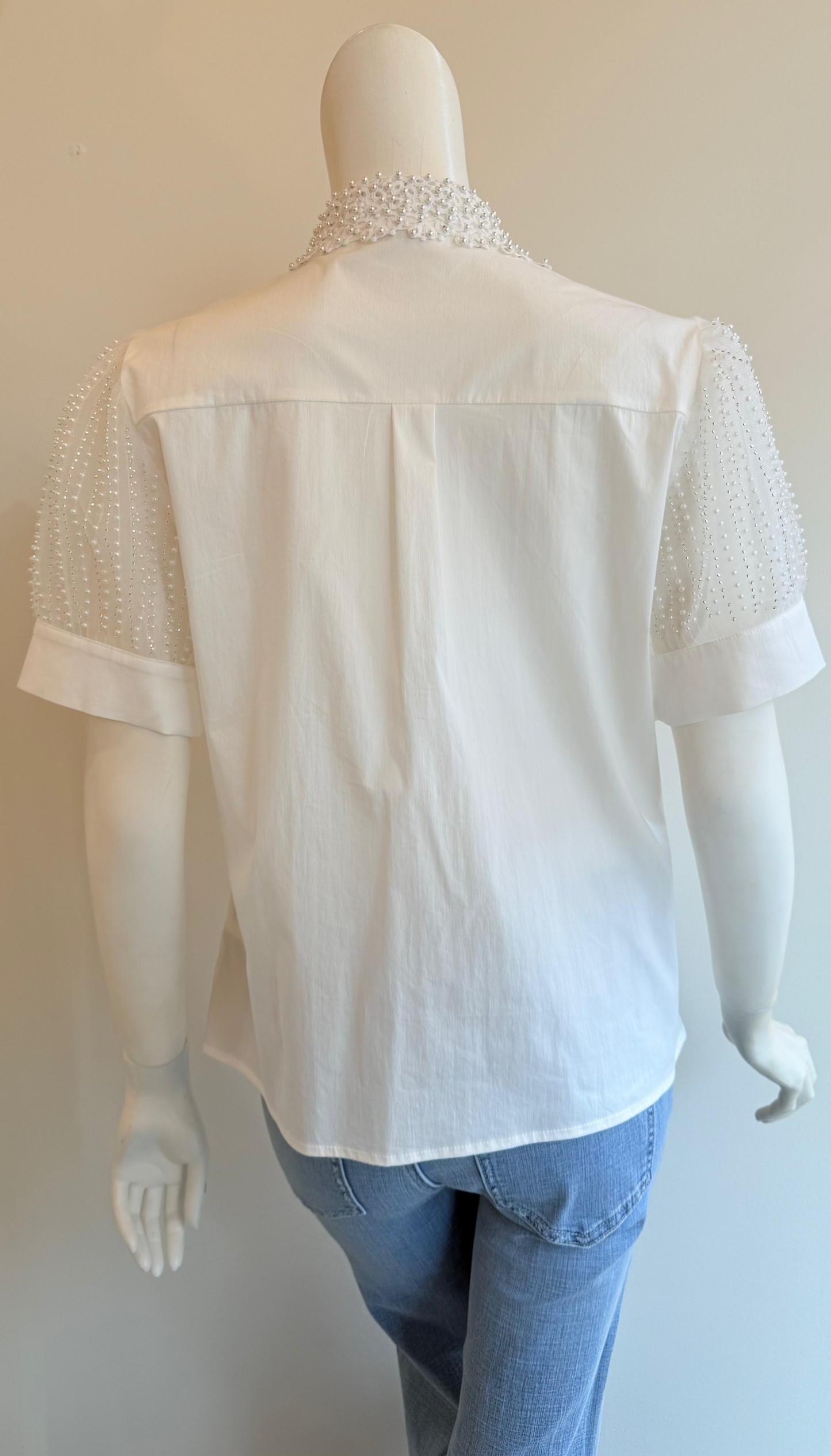 PEARL COLLAR WHT BLS