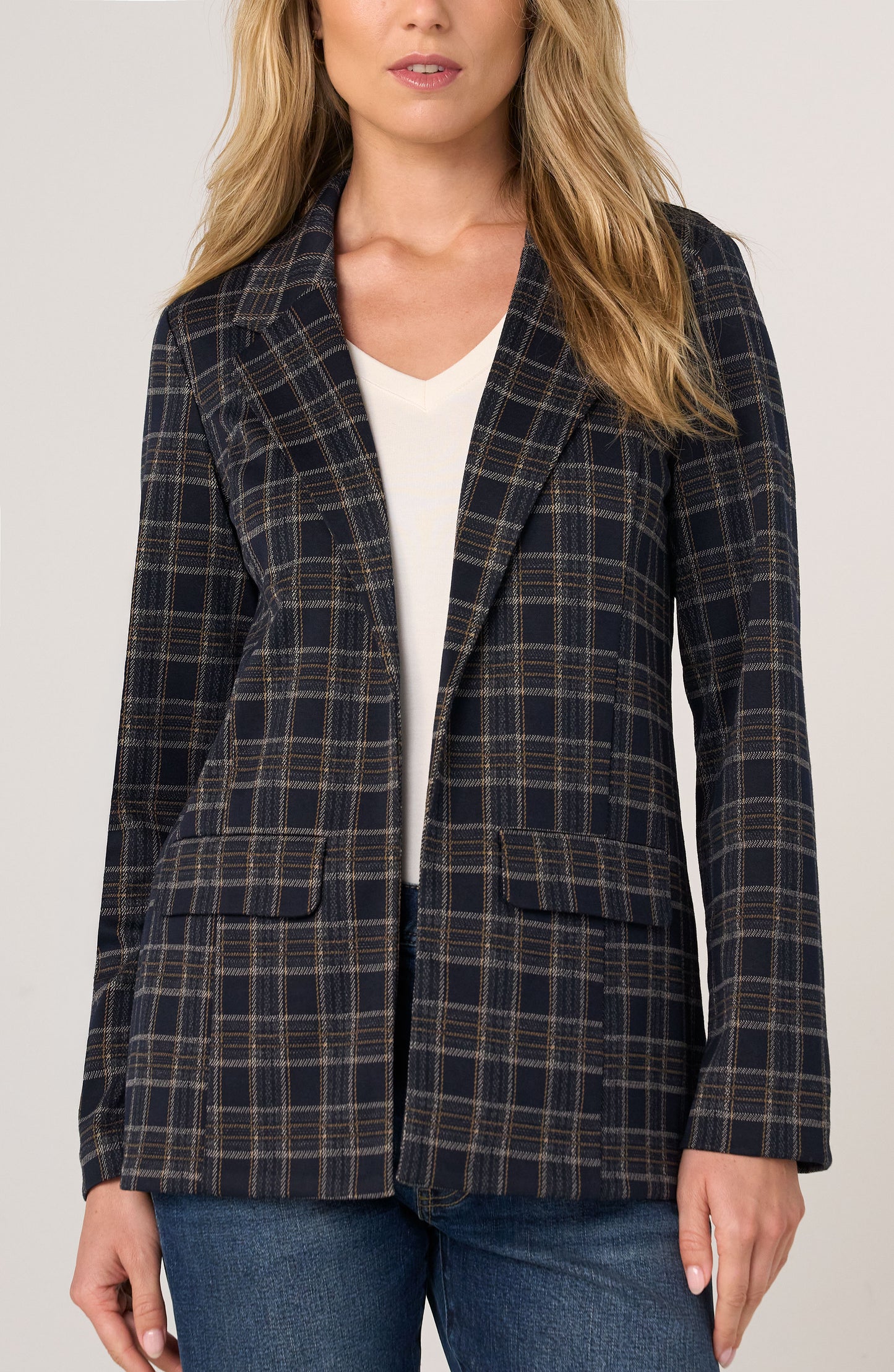 NAVY/TAN BOYFRN JKT