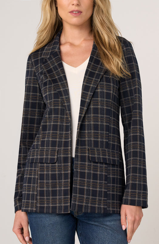 NAVY/TAN BOYFRN JKT