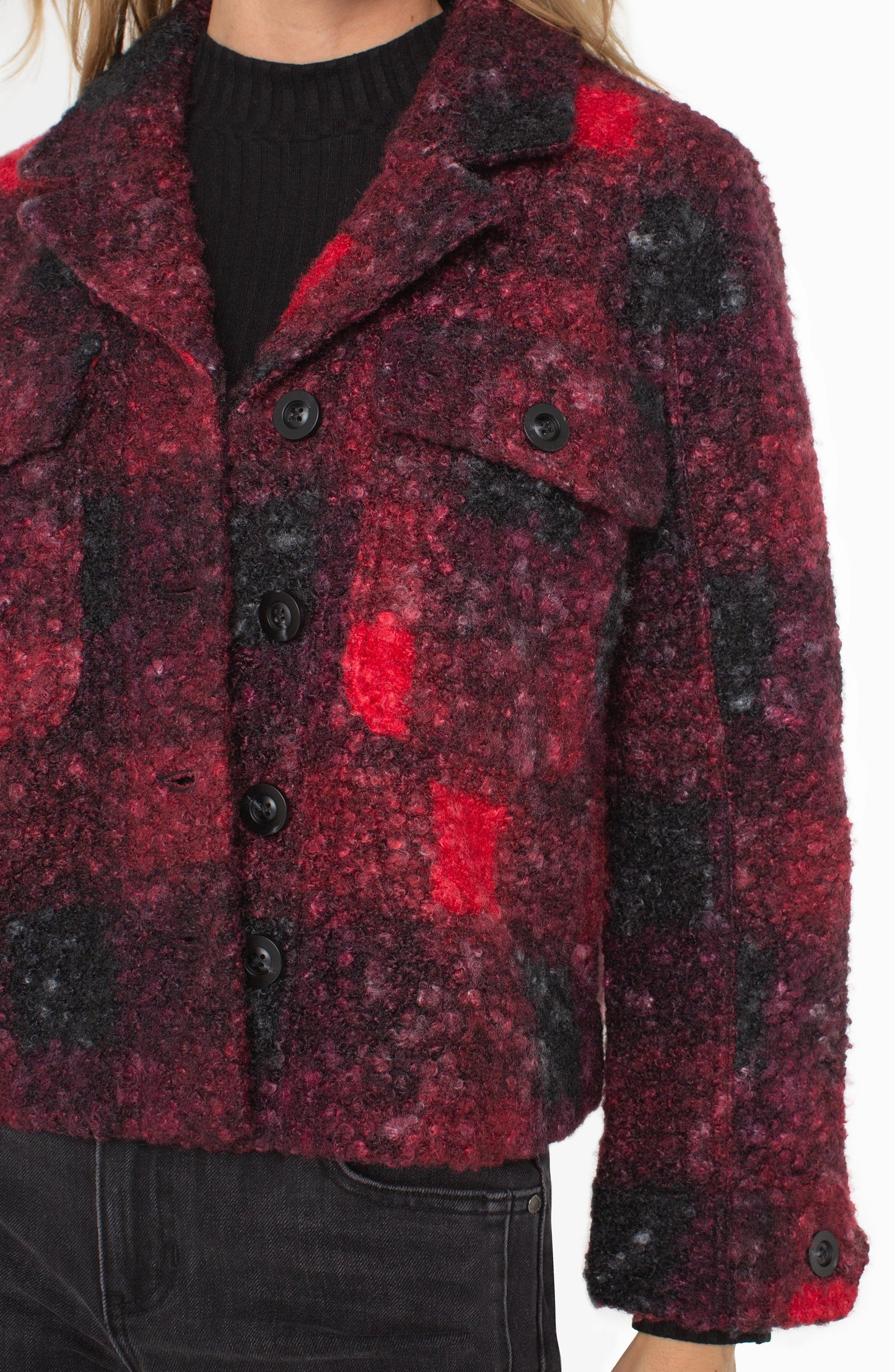 RED PLAID SHACKET