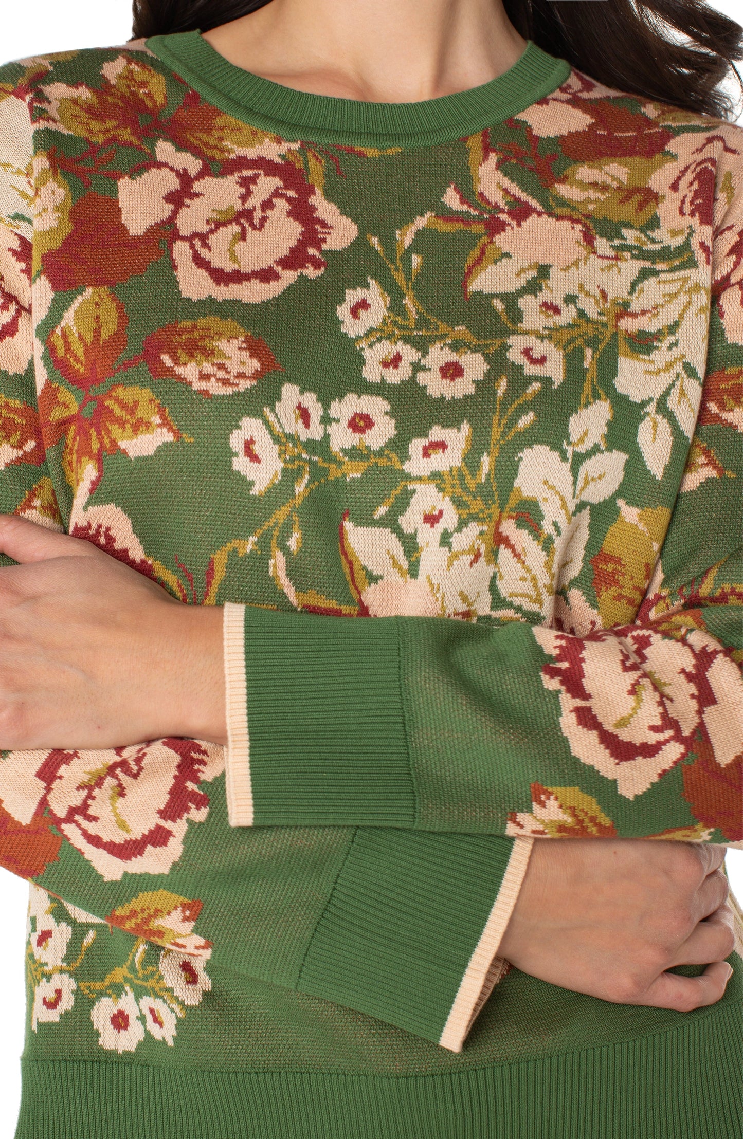 GREEN FLORAL SWTR