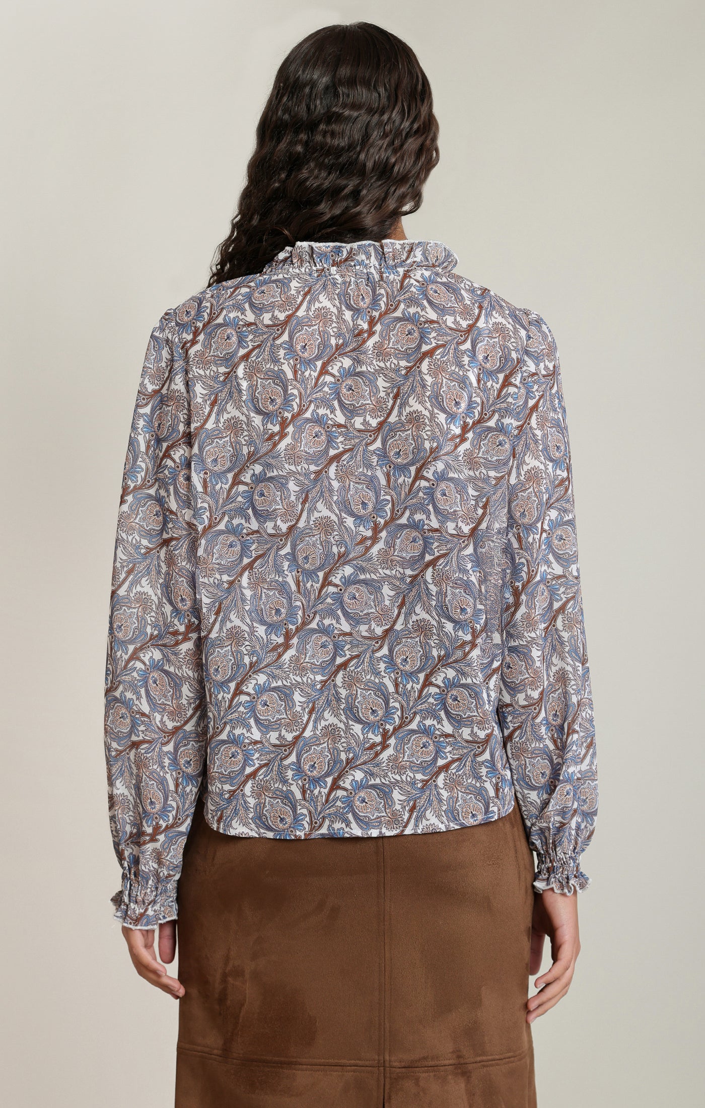 BRN PAISLEY BLOUSE
