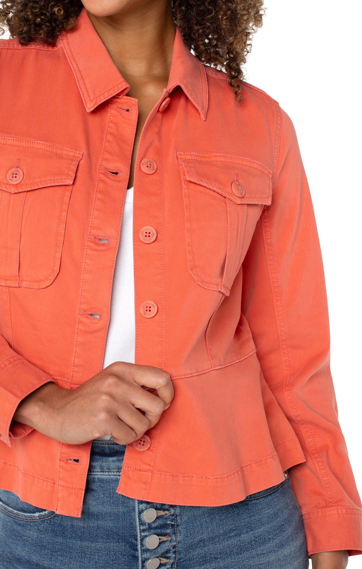 PAPAYA PEPLUM JKT