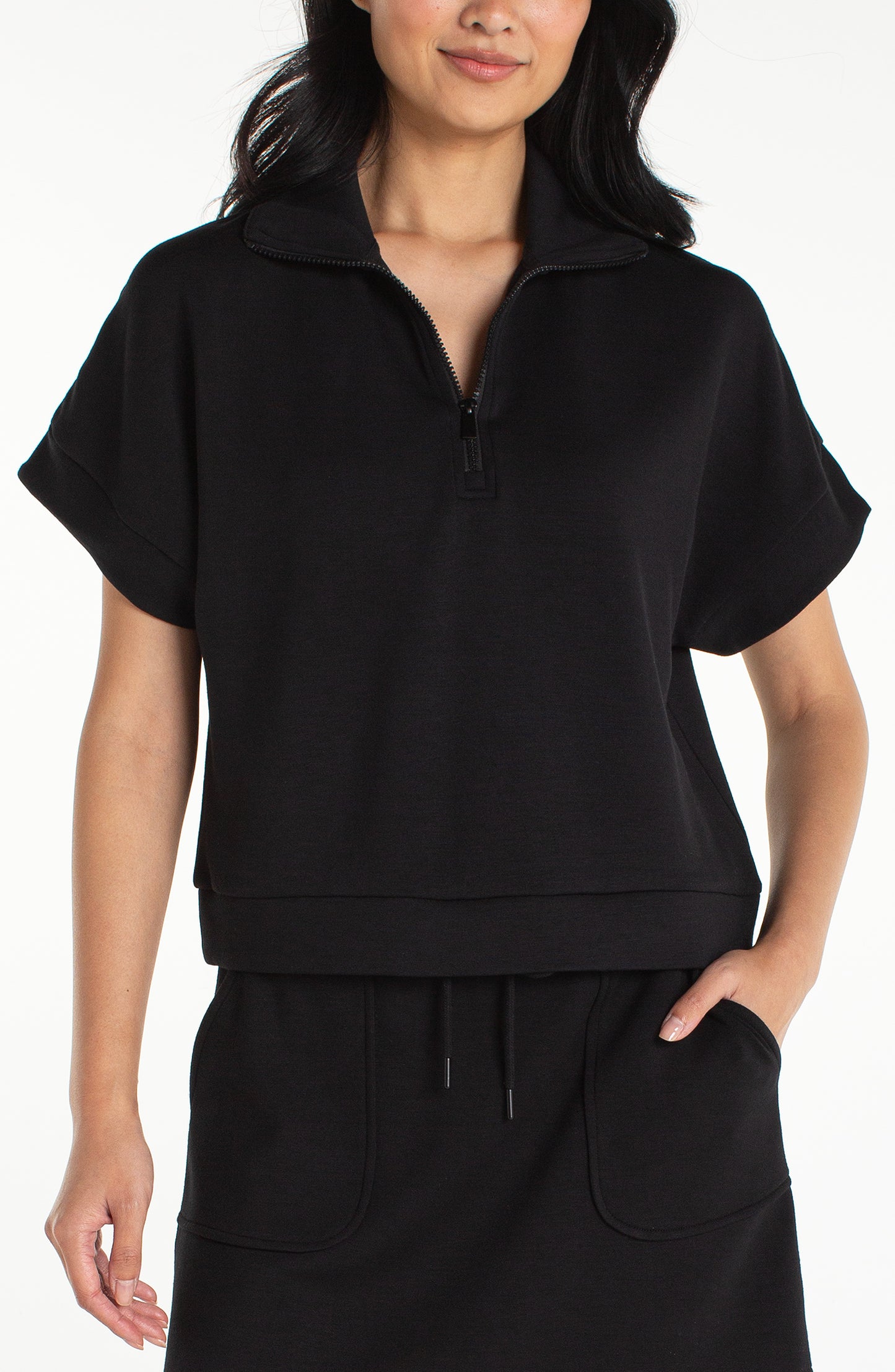 1/2 ZIP PPOVR TOP