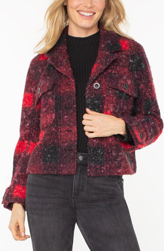 RED PLAID SHACKET