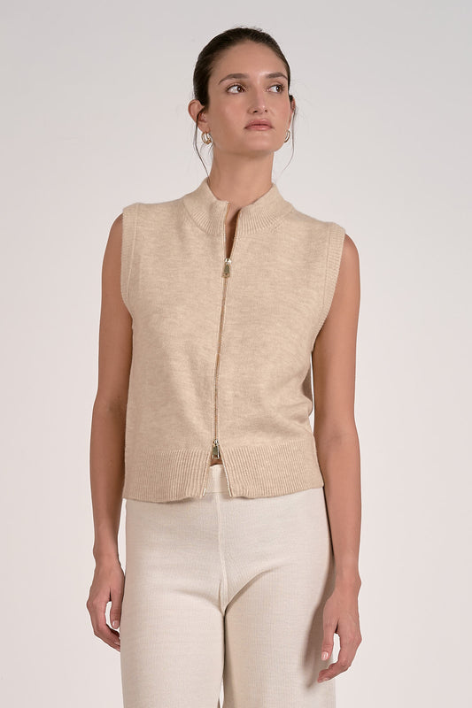 SAND SL ZIP VEST