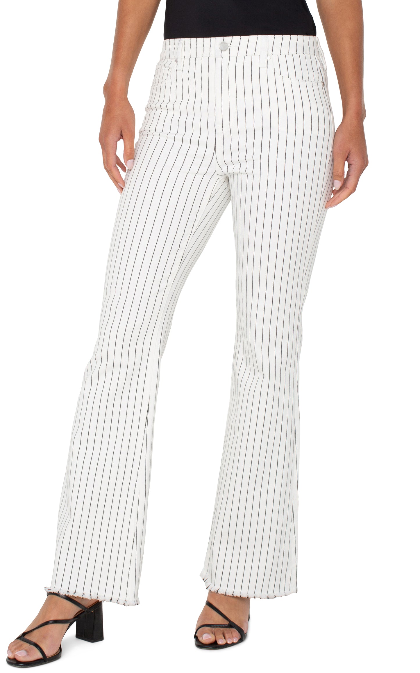 WHT/BLK PINSTRIPE HANNAH