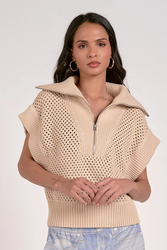 SAND BIG COLLAR SWTR