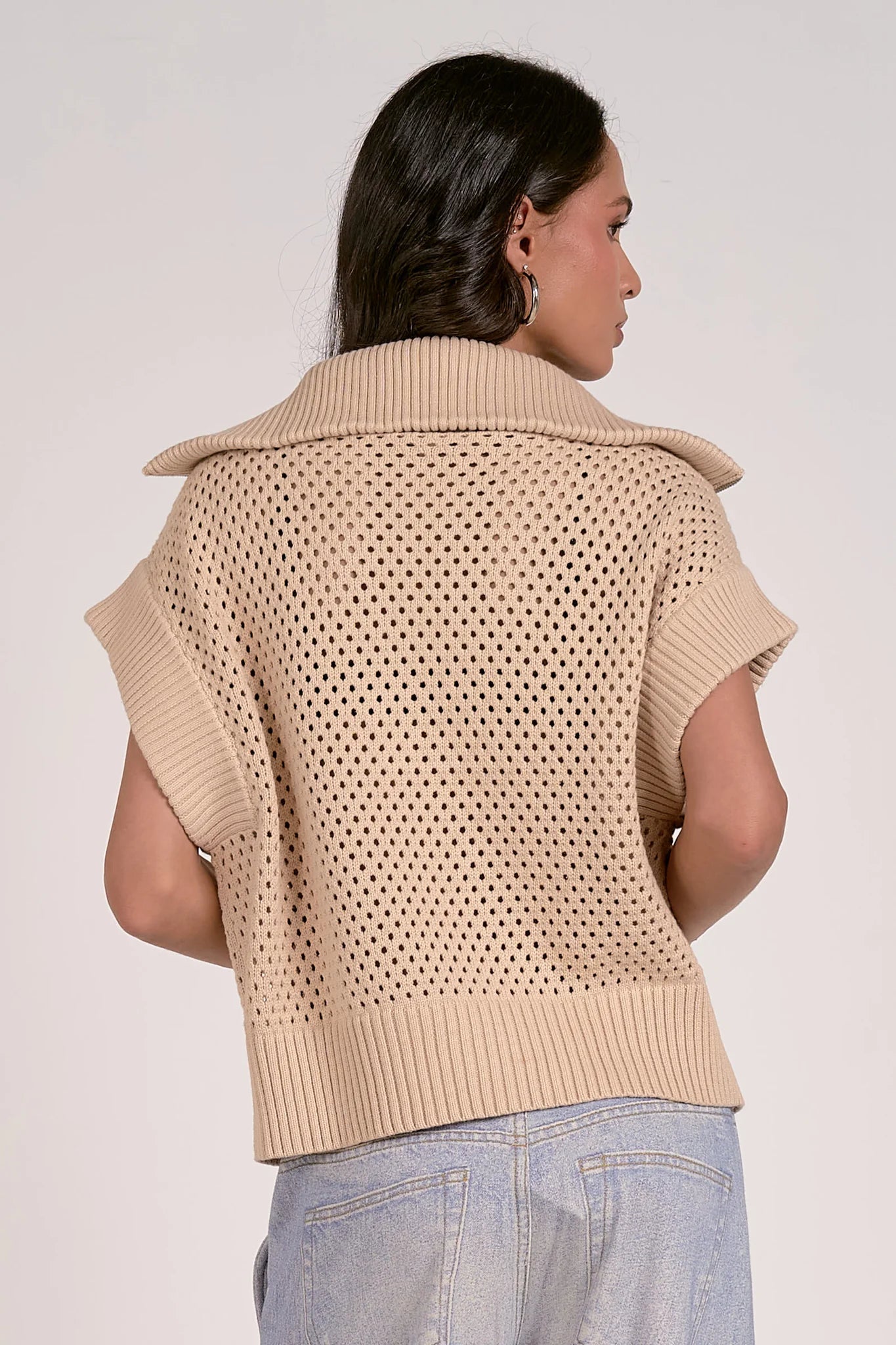 SAND BIG COLLAR SWTR