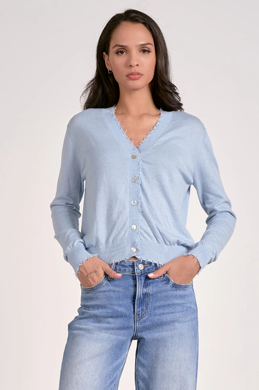 LIGHT BLUE CARDI