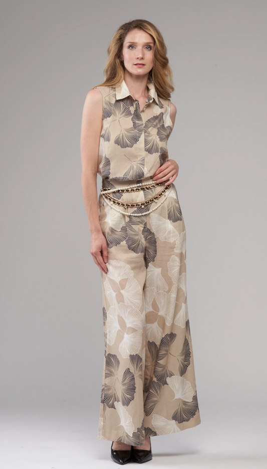 TROP LEAVES SL BLOUSE