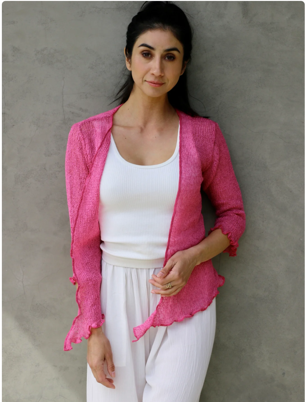 DBL KNIT SHRUG
