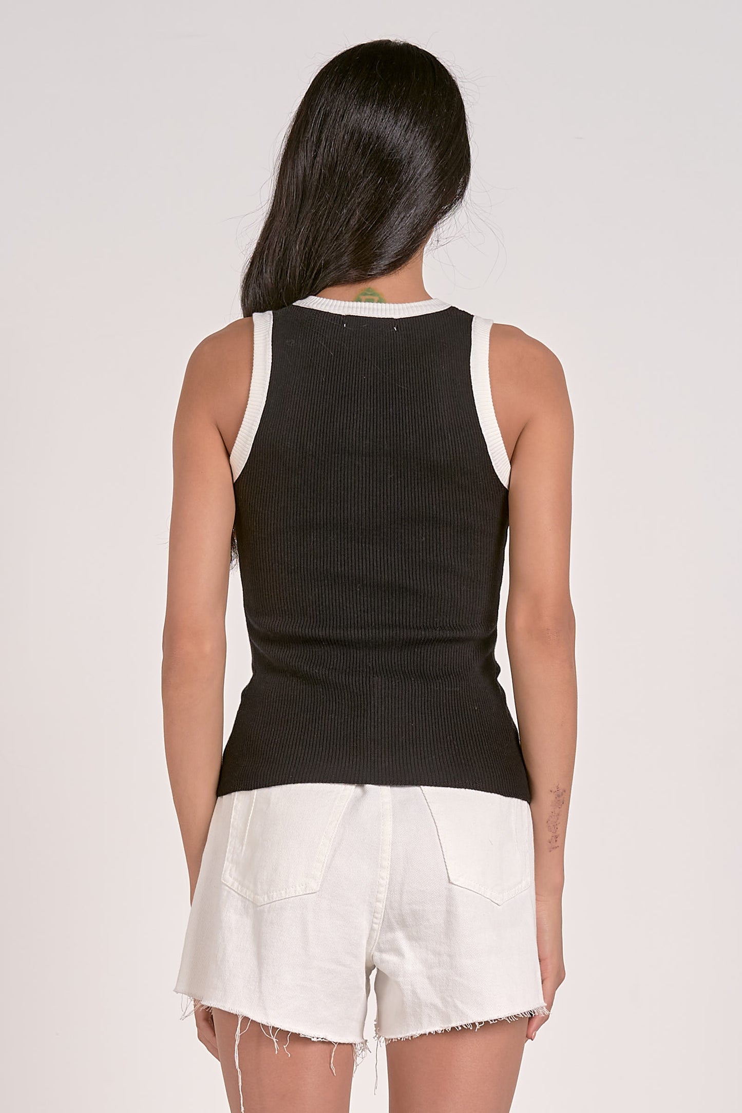 BLK/WHT TANK TOP