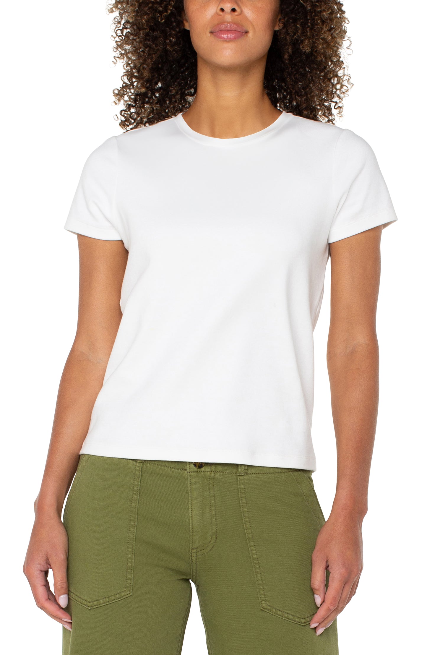 WHITE SS CREW CB SEAM