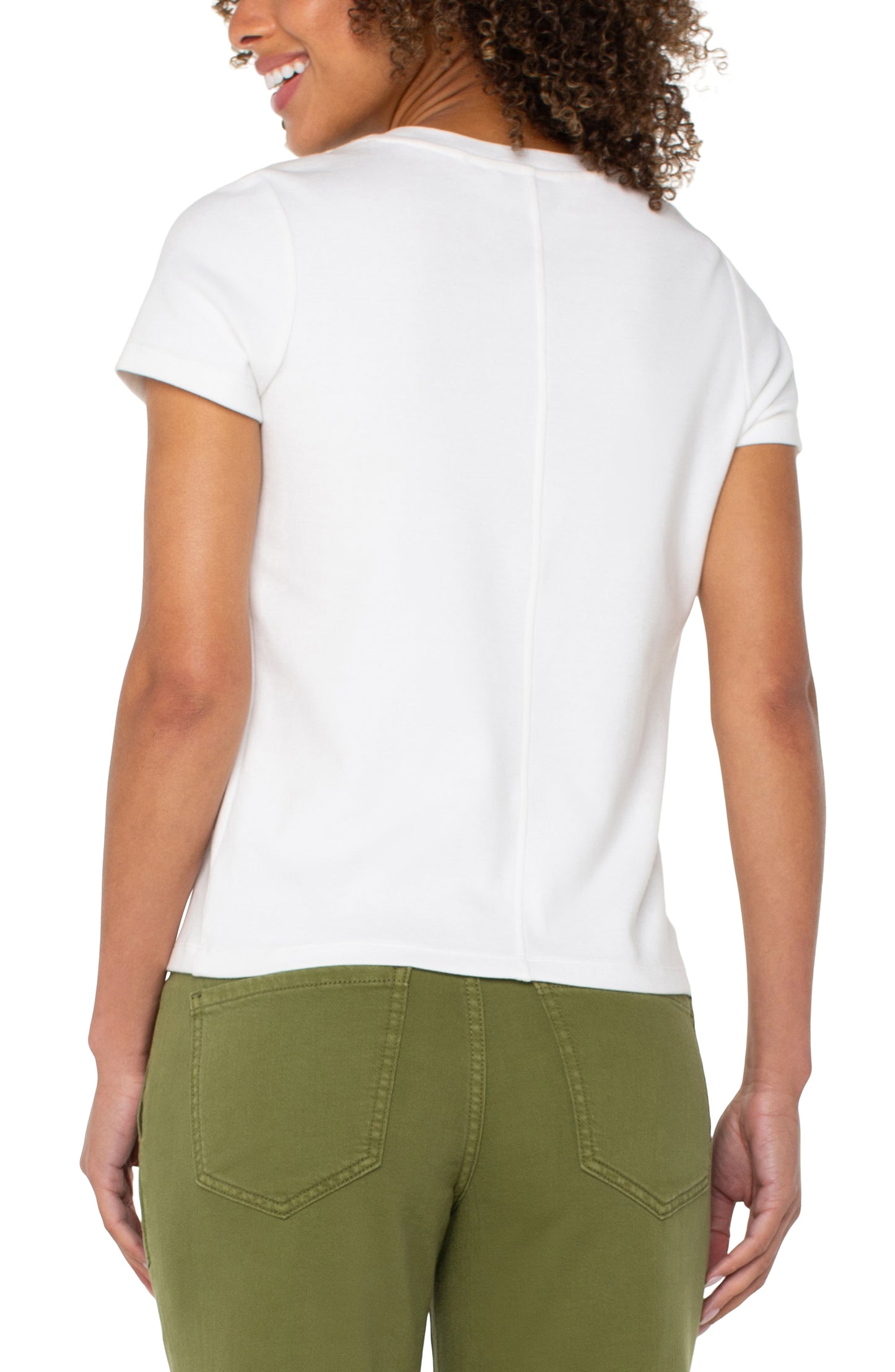 WHITE SS CREW CB SEAM
