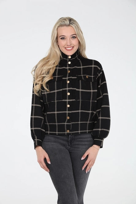 CHECKER SWTR BLK/GOLD