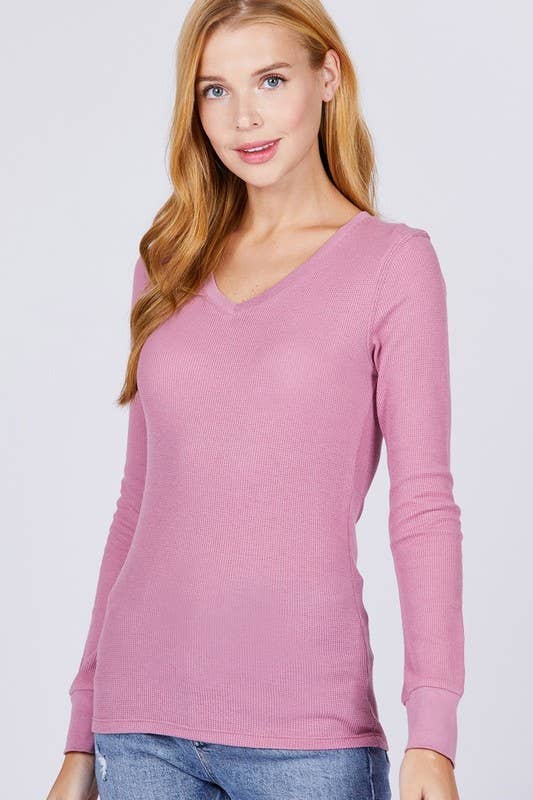 THERMAL VNECK TOP