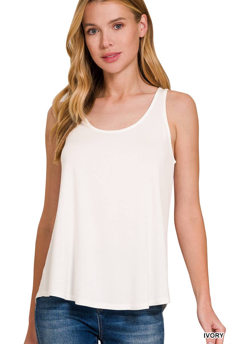 FLOWY RAYON TANK