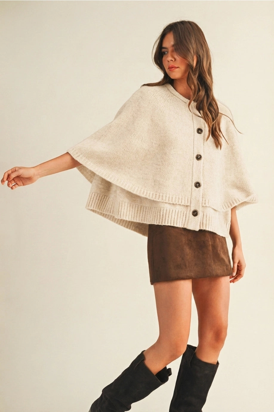 CAPE CARDIGAN