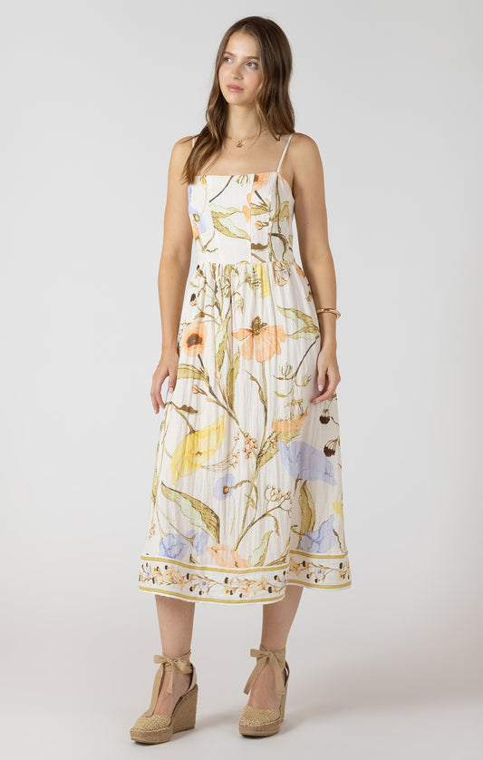 YEL GARDN DRESS
