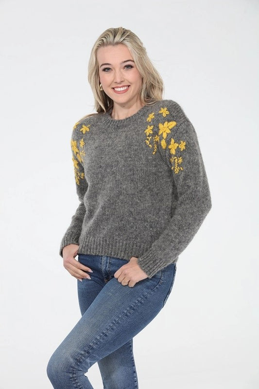 GREY W YELLOW SWTR