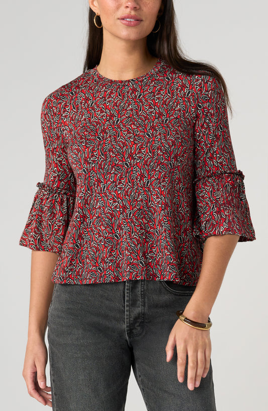 RED/BLK FLR SLV