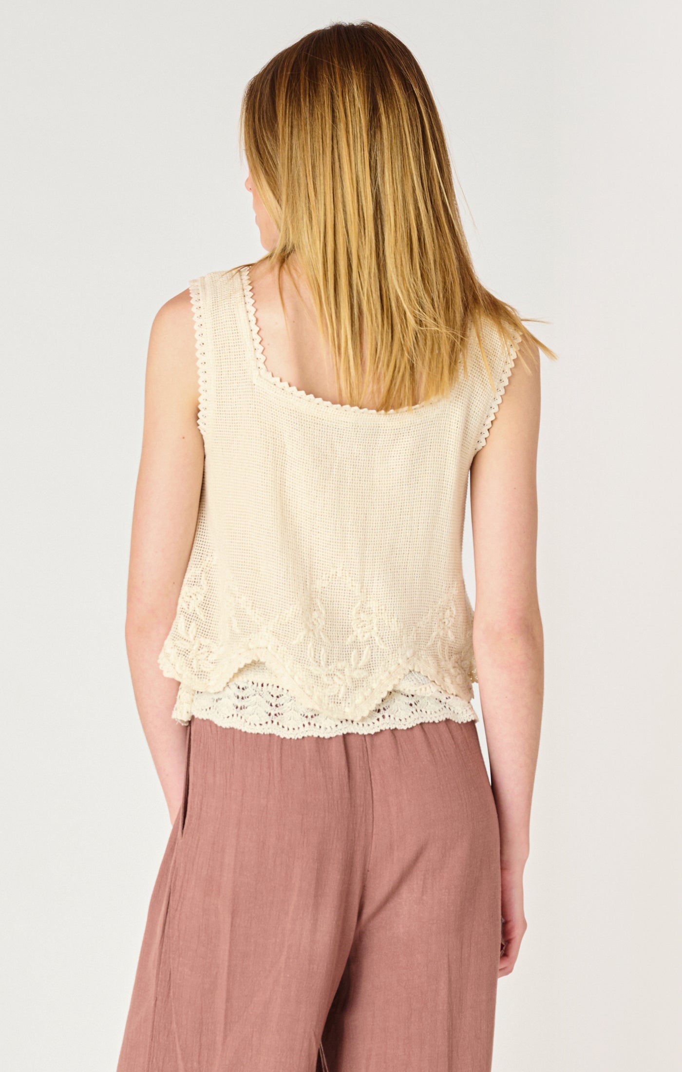 ECRU LACE TANK