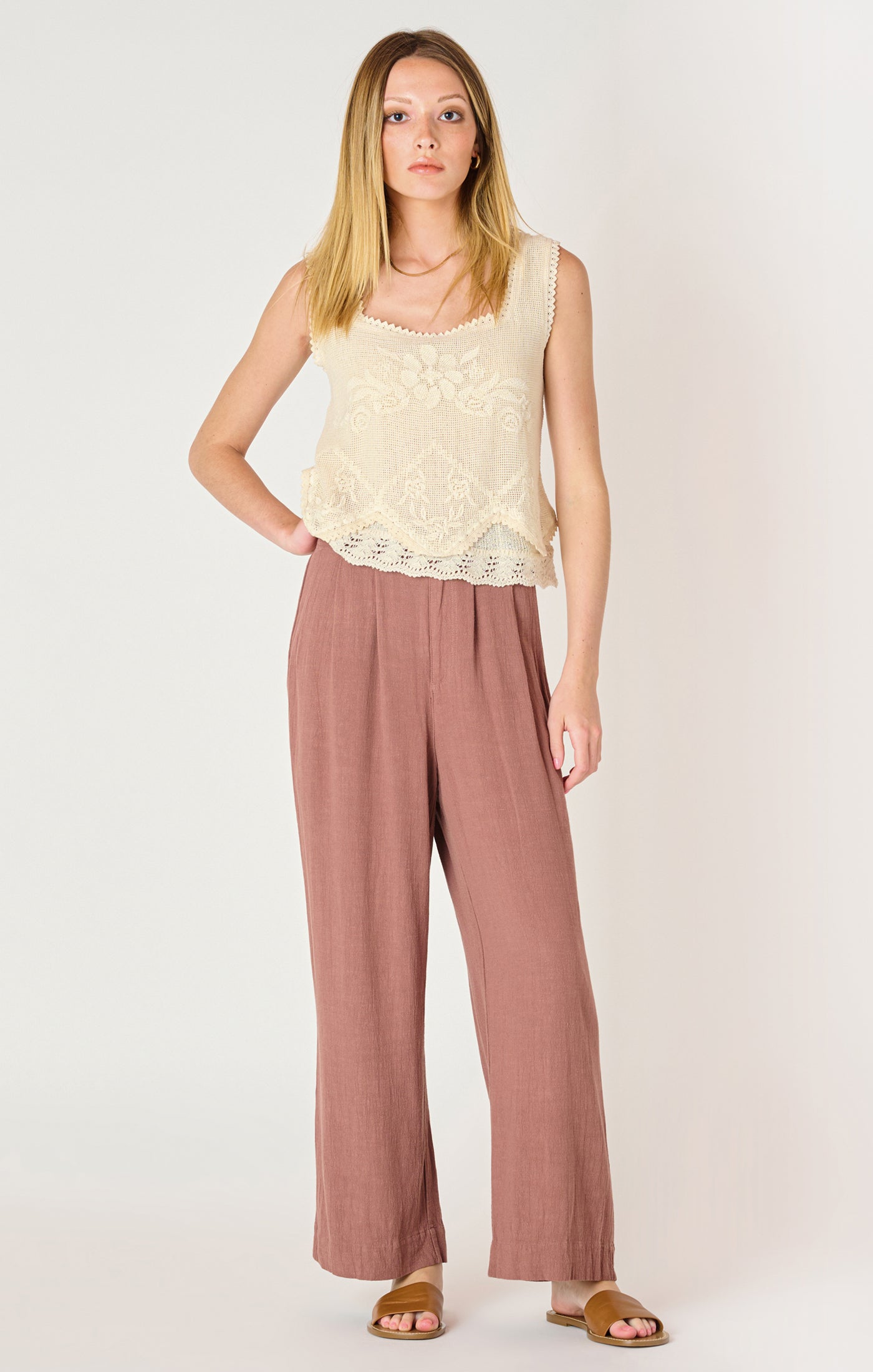 ECRU LACE TANK