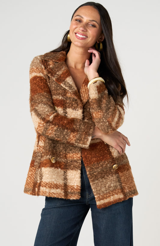 NUTMEG DBL BRST COAT