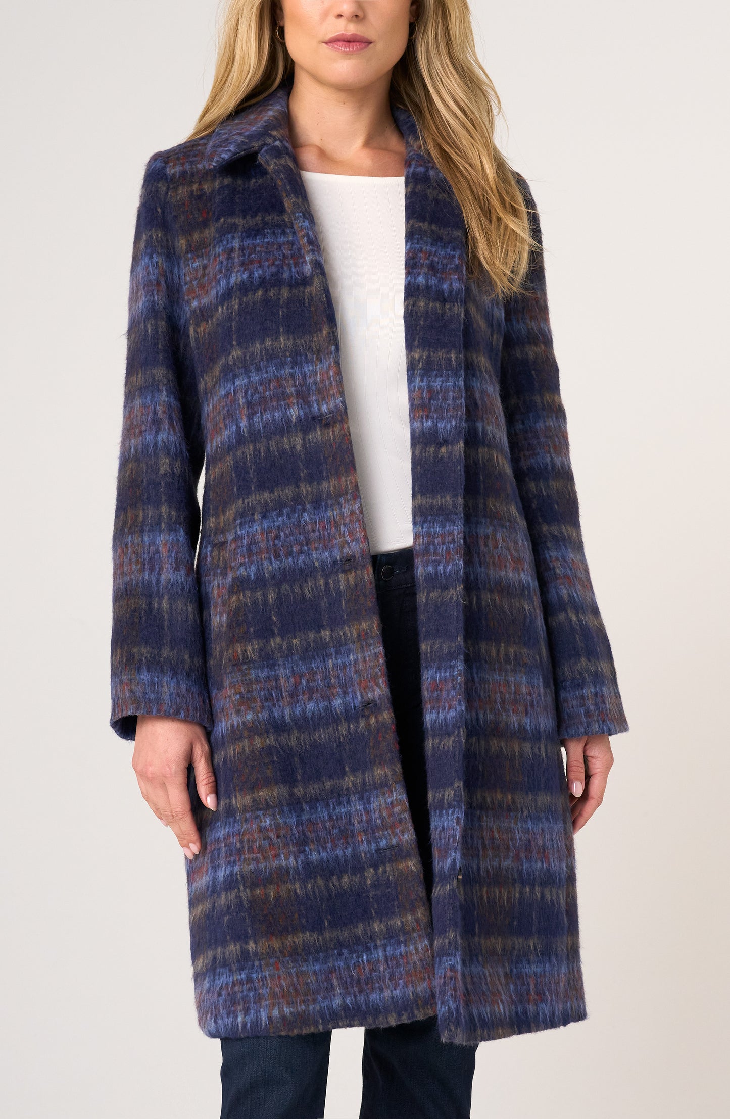 NAVY SWING COAT