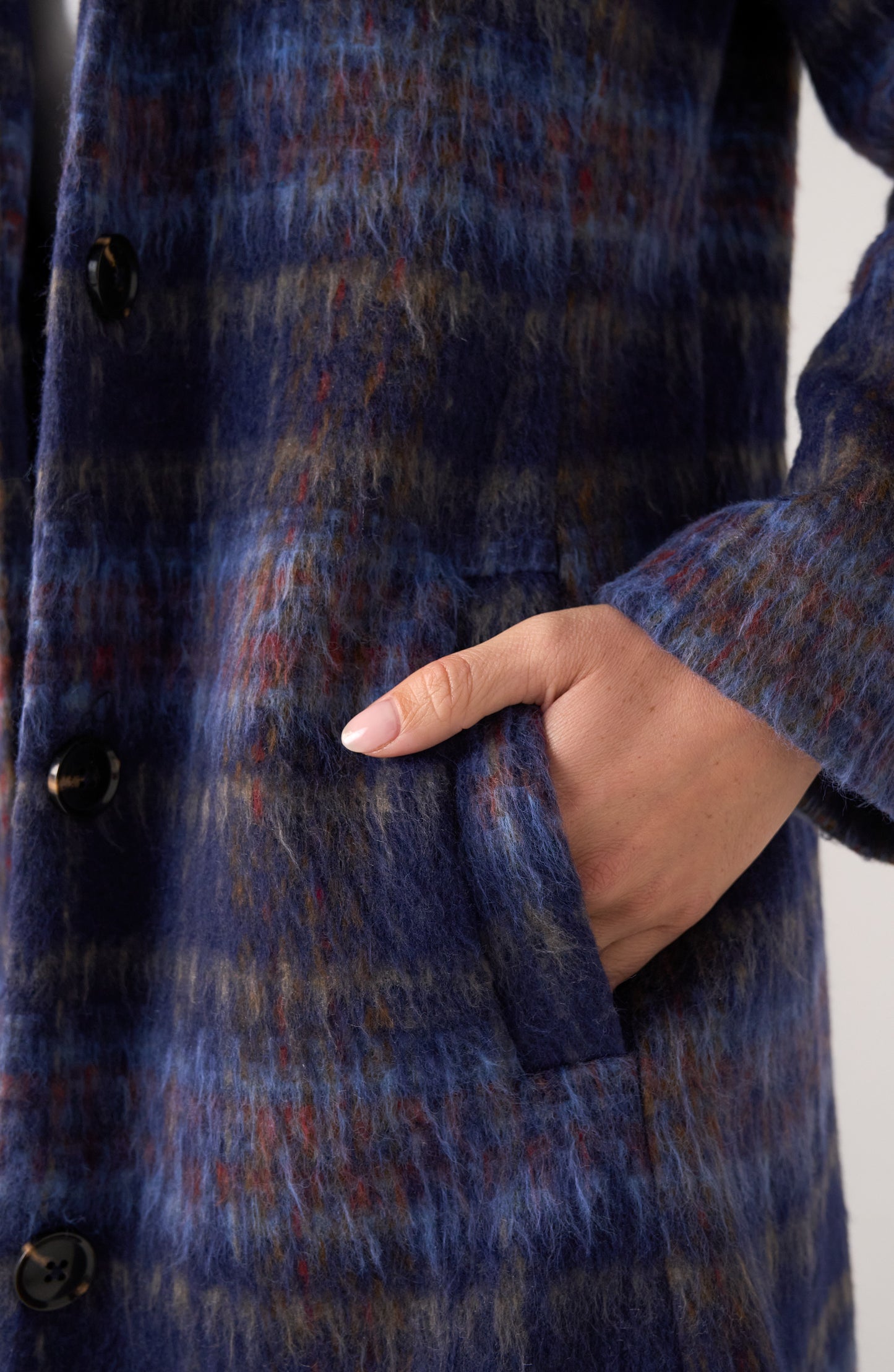 NAVY SWING COAT