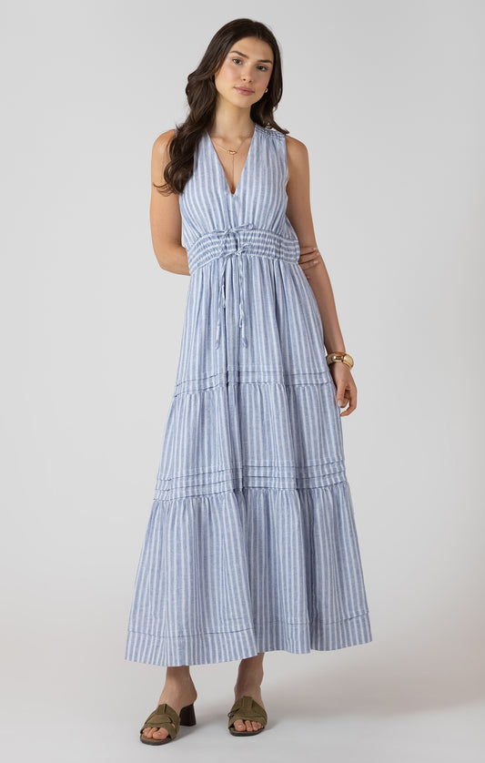 CHAMBRY STRIPE DRESS