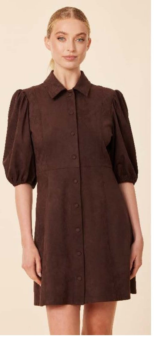COFFEE SNAP DRESS