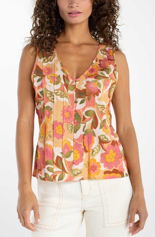 TAN FLRL VNK TANK